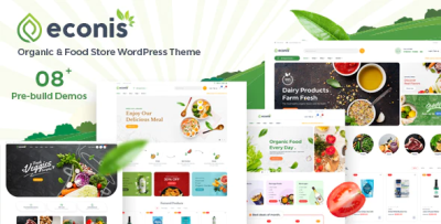 Econis organic food store wordpress theme codermarket.png
