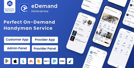 Edemand multi vendor on demand handy services handyman with flutter app .png
