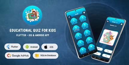 Educational quiz for kids flutter android ios app codermarket.png
