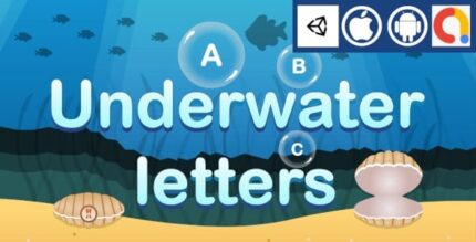 Edukida underwater letters unity kids educational game with admob ad for.jpg