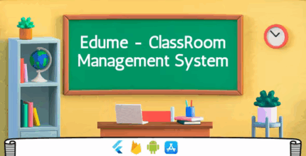 Edume v11 classroom management mobile system flutter firebase .png