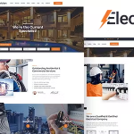 Electrician electricity services wordpress theme codermarket.png
