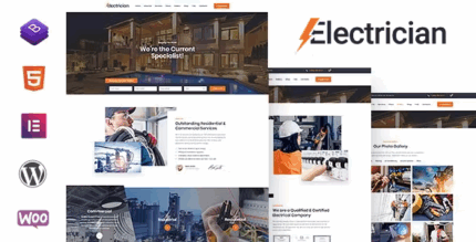 Electrician electricity services wordpress theme codermarket.png