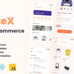 Elevatex minimal ui kit for e commerce react native cli codermarket.png