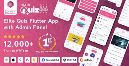 Elite quiz trivia quiz quiz game flutter full app admin panel .png