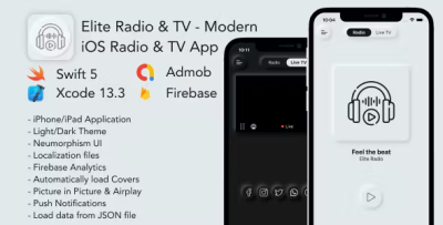 Elite radio tv modern ios radio tv app codermarket.png
