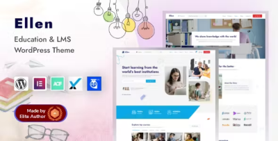 Ellen lms education online courses coaching elementor wordpress theme .png