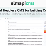 Elmapicms headless cms for building content api codermarket.png