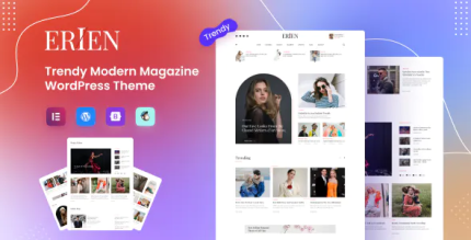 Erien modern magazine wordpress theme codermarket.png