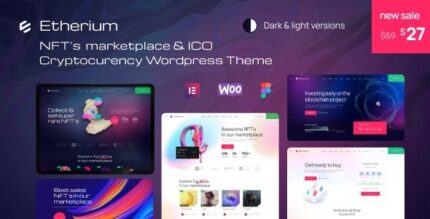 Etherium nft marketplace crypto wordpress theme codermarket.jpeg