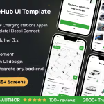Evchargehub ui template charging stations app in flutter android ios .png