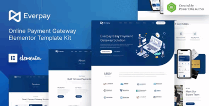 Everpay online payment gateway fintech elementor template kit codermarket.png