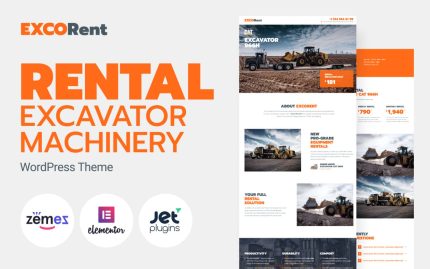 Excorent equipment rental template for strong landing page wordpress theme.jpg