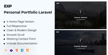 Exp personal portfolio laravel codermarket.png
