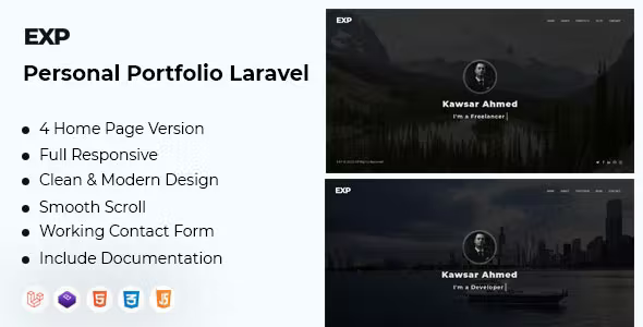 exp-personal-portfolio-laravel-codermarket.png Exp personal portfolio laravel codermarket.png