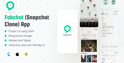 Fabchat snapchat clone flutter app ui kit codermarket.png