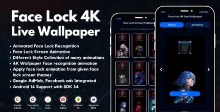 Face lock 4k live wallpaper face recognition with admob ads android .jpg