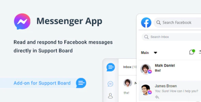 Facebook messenger app for support board codermarket.png