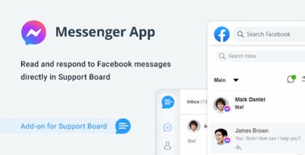 Facebook messenger app for support board codermarket.png