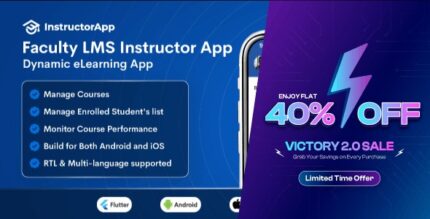 Faculty lms instructor app elearning management system flutter app .jpg