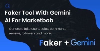 Faker tool with gemini ai for marketbob codermarket.jpeg