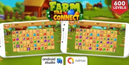 Farm tile connect matching game android studio project with admob ads .jpg