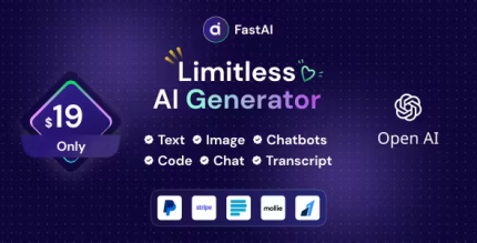 Fastai openai content text image chat code generator as saas codermarket.png