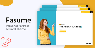 Fasume personel portfolio laravel theme codermarket.png