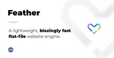 Feather pro a lightweight blazingly fast flat file website engine .png