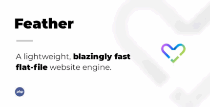 Feather pro a lightweight blazingly fast flat file website engine .png