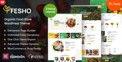 Fesho organic food store wordpress theme codermarket.png