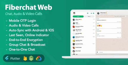 Fiberchat web chat calling web app flutter web app codermarket.png