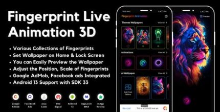 Fingerprint live animation 3d with admob ads android codermarket.jpeg