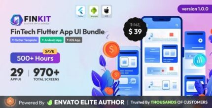 Finkit fintech flutter app ui bundle codermarket.jpeg