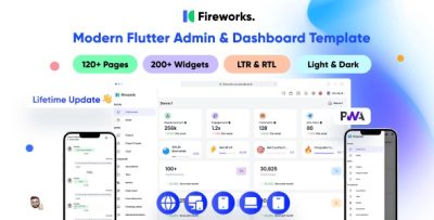 Fireworks multipurpose modern flutter admin dashboard template .jpg