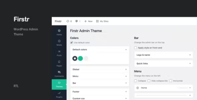 Firstr wordpress admin theme codermarket.png