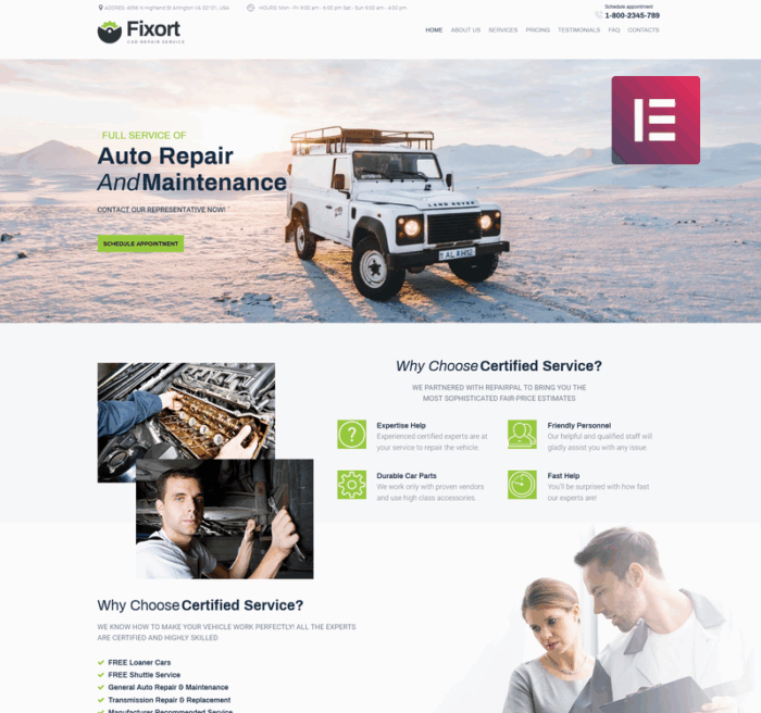 Fixort car repair service wordpress elementor theme.png