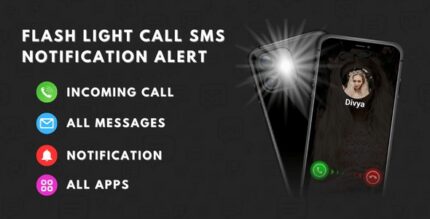Flash light call sms notification alert android codermarket.jpg