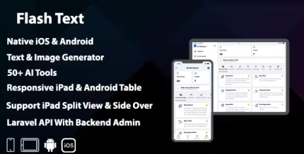 Flashtext ai content writing platform for web android ios saas .png