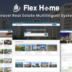 Flex home laravel real estate multilingual system codermarket.png