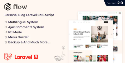 Flow laravel personal multilingual blog script codermarket.png