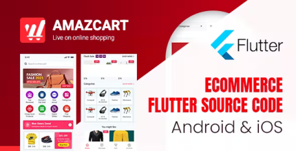 Flutter amazcart ecommerce flutter source code for android and ios .png