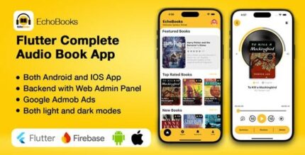 Flutter audio book app with admin panel echobooks codermarket.jpeg