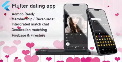Flutter dating app with firebase admob and revenuecat codermarket.png