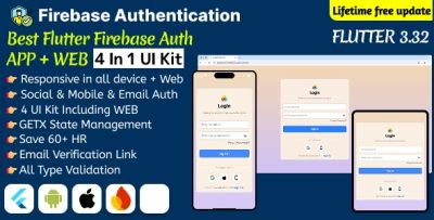 Flutter firebase 4 in 1 ui kit authentication social login for any app .jpg