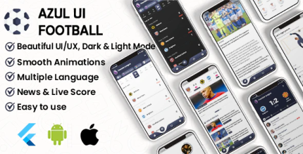 Flutter football ui kit livescore chats matches news sport android .png