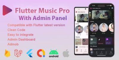 Flutter music pro music streaming platform codermarket.jpg