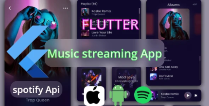 Flutter music streeming and music player online ofline with spotify api .png