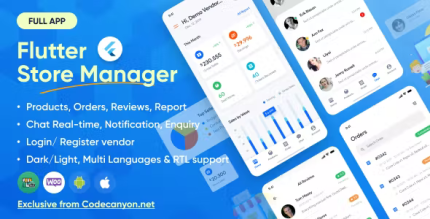 Flutter store manager app for vendors wordpress woocommerce codermarket.png
