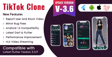 Flutter tiktok clone triller clone short video streaming mobile app for.png